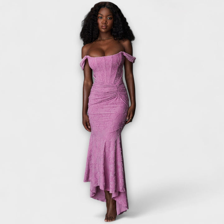 Renske - Vestido Largo con Corsé Elegante y Refinado