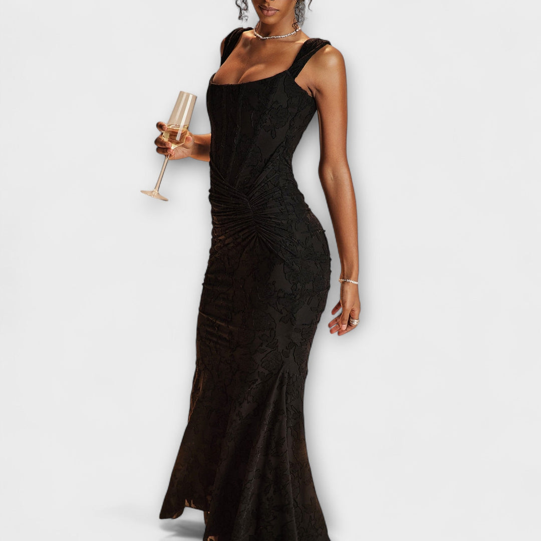 Renske - Vestido Largo con Corsé Elegante y Refinado