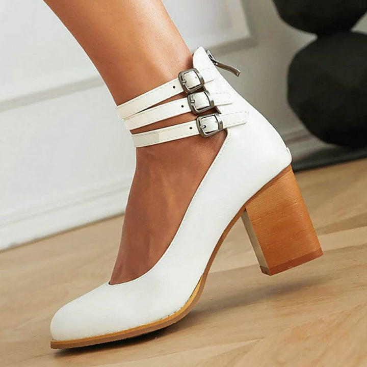 Ariana | Tacones de Triple Hebilla