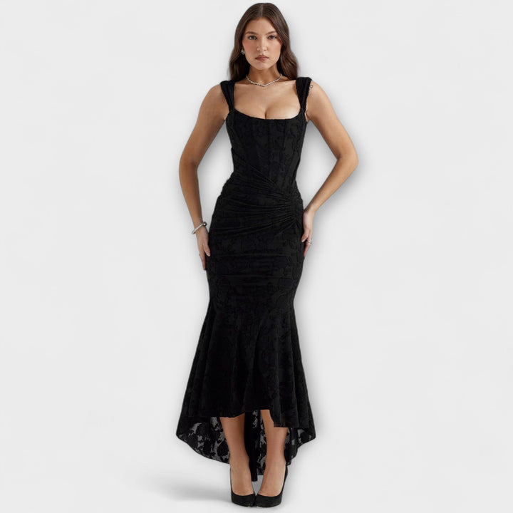 Renske - Vestido Largo con Corsé Elegante y Refinado