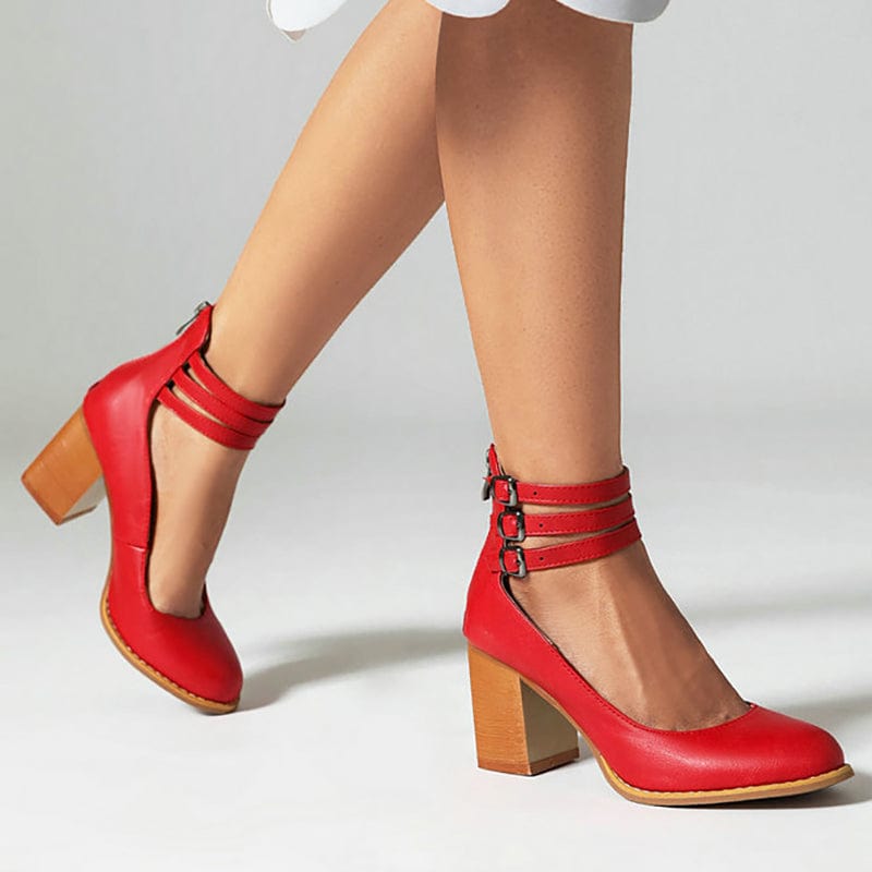 Ariana | Tacones de Triple Hebilla