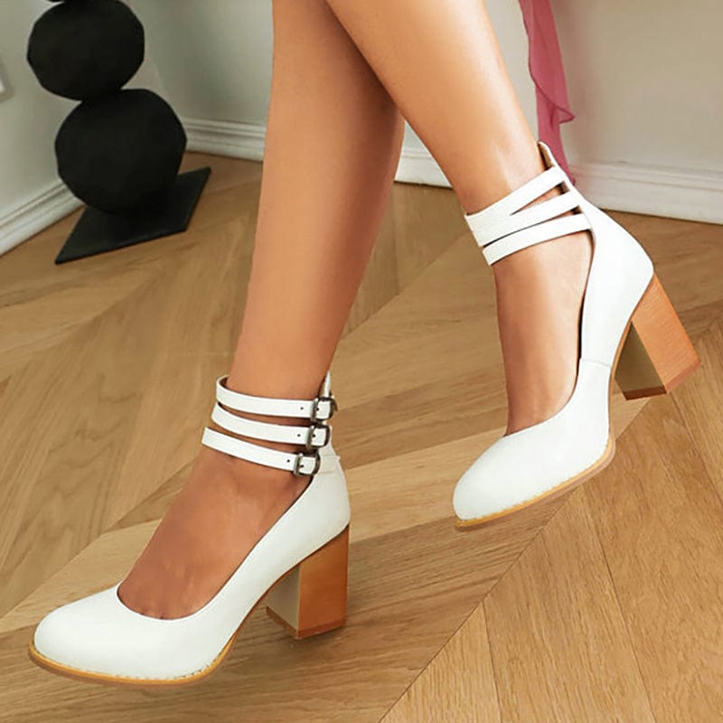 Ariana | Tacones de Triple Hebilla