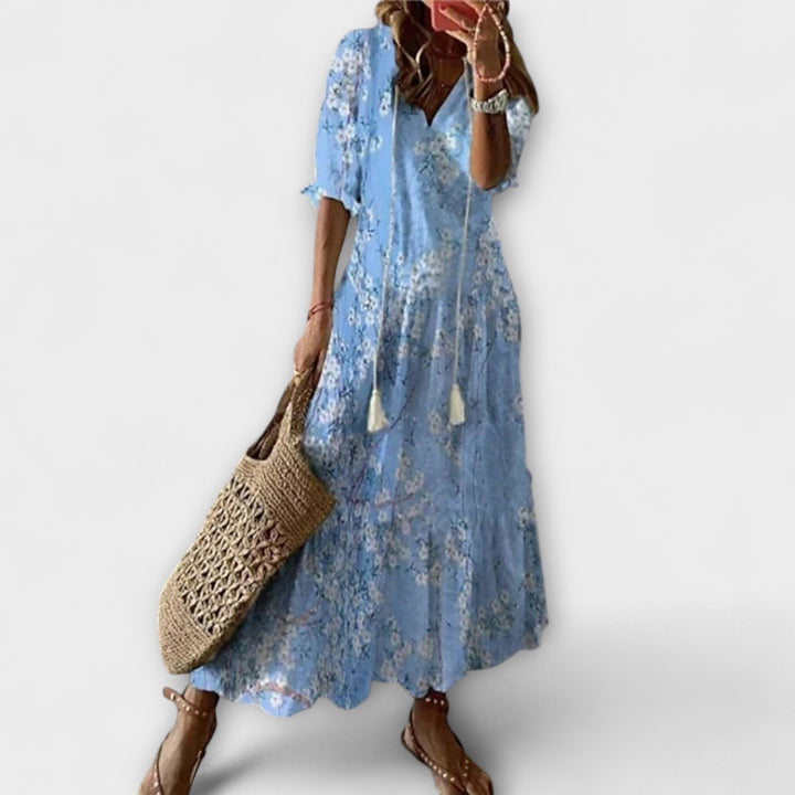 Anna – Vestido Bohemio de Verano para Mujeres con Silueta Fluida