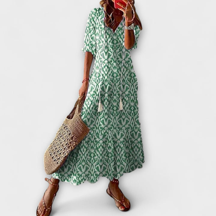 Anna – Vestido Bohemio de Verano para Mujeres con Silueta Fluida