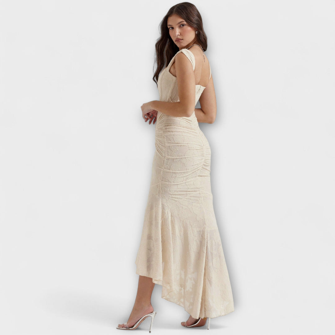 Renske - Vestido Largo con Corsé Elegante y Refinado