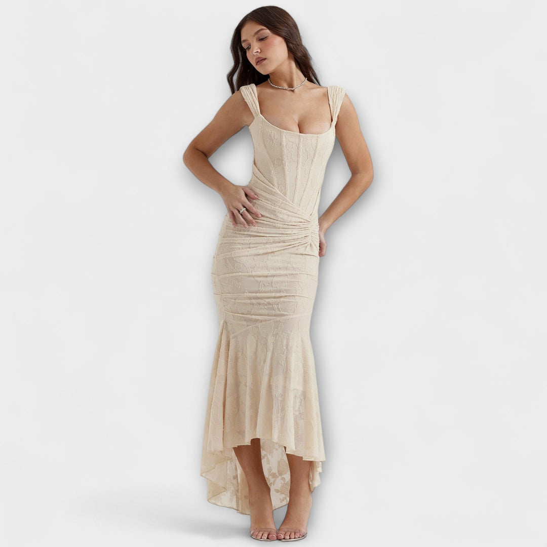 Renske - Vestido Largo con Corsé Elegante y Refinado