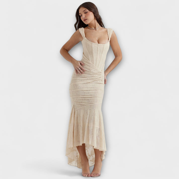 Renske - Vestido Largo con Corsé Elegante y Refinado