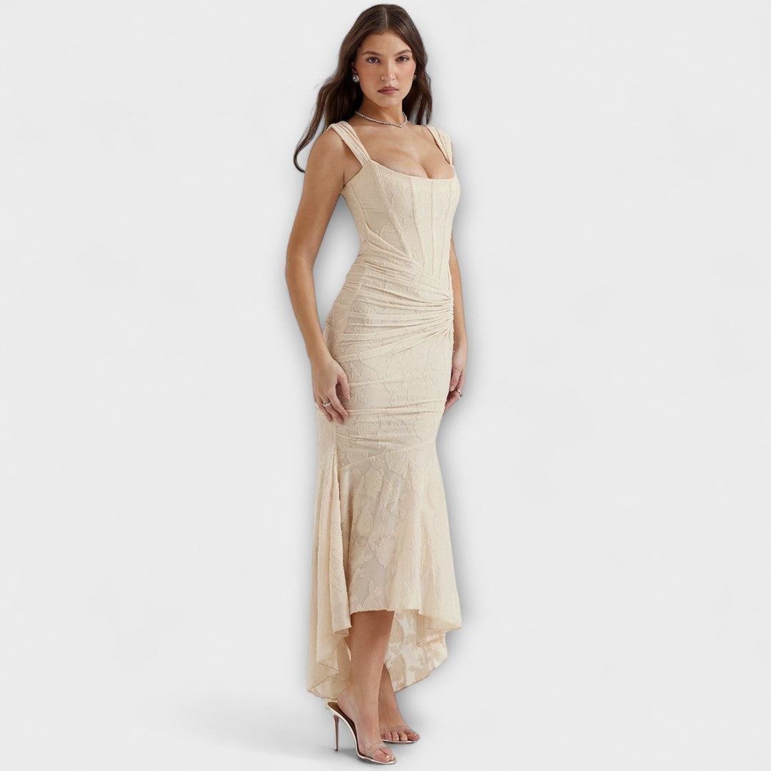 Renske - Vestido Largo con Corsé Elegante y Refinado