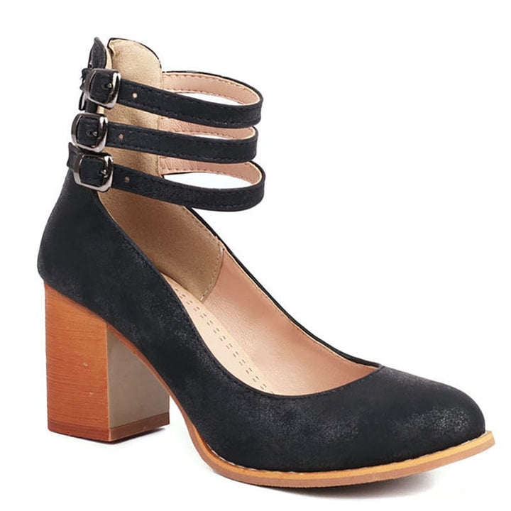 Ariana | Tacones de Triple Hebilla