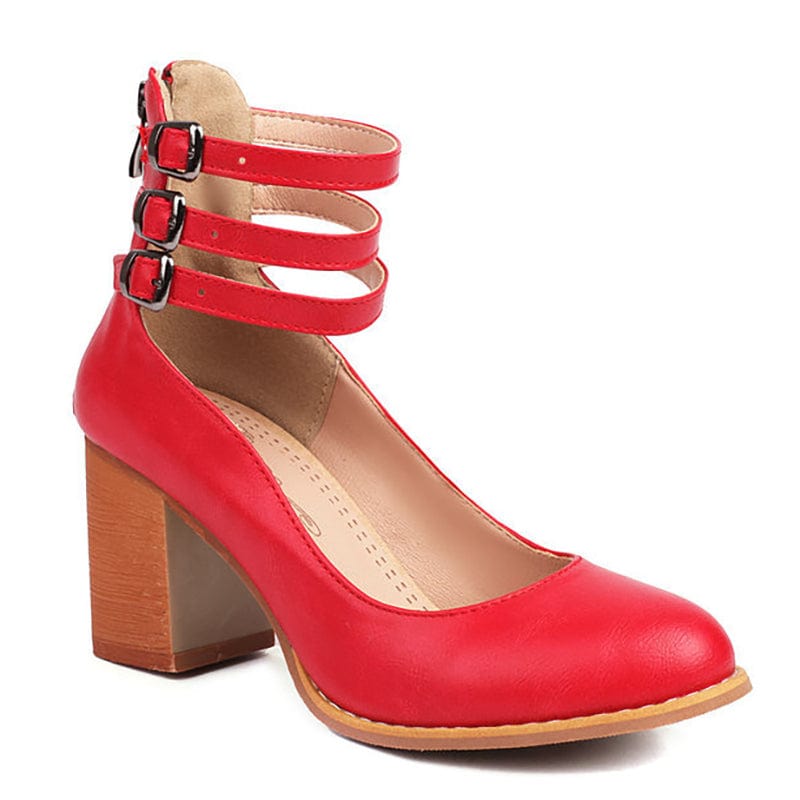 Ariana | Tacones de Triple Hebilla