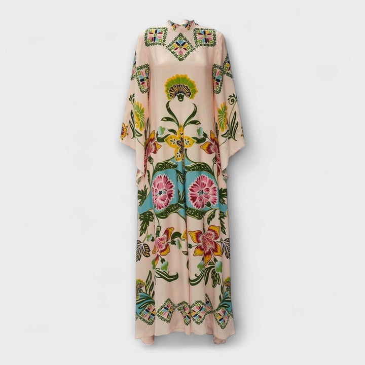 Lisa - Vestido Maxi Elegante con Estampado Floral y Diseño Fluyente