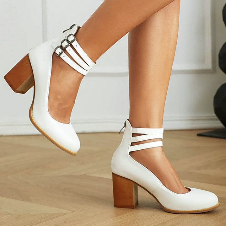 Ariana | Tacones de Triple Hebilla