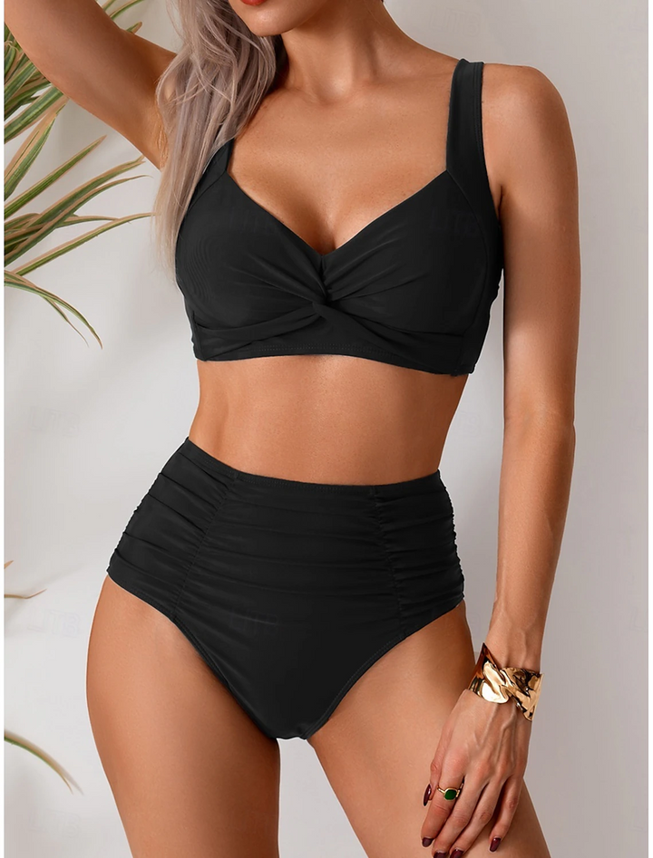 Nicole - Bikini de Tela Fruncida