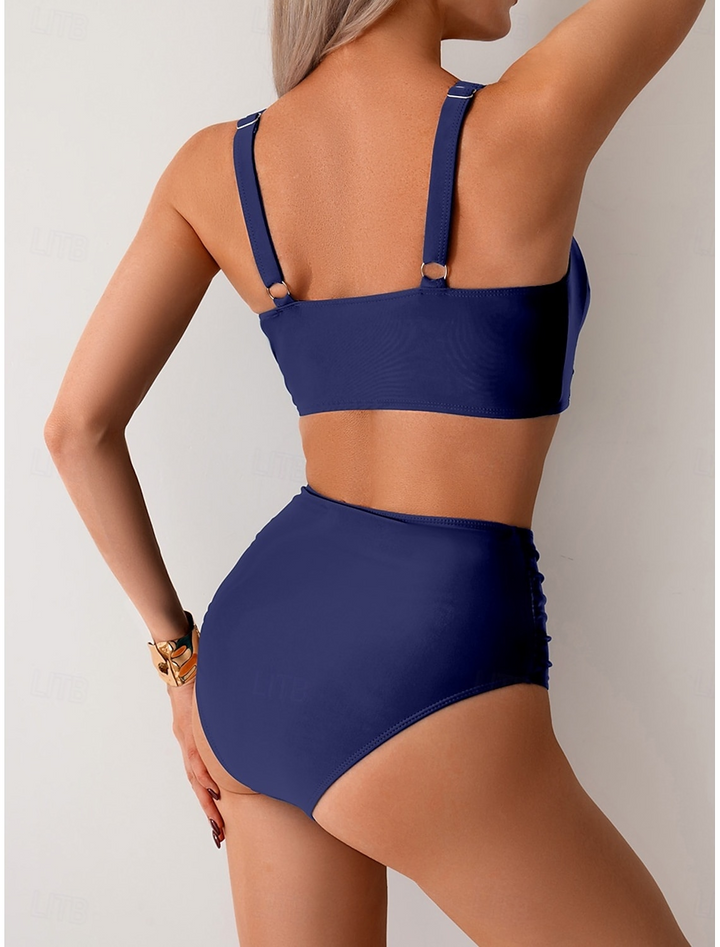 Nicole - Bikini de Tela Fruncida